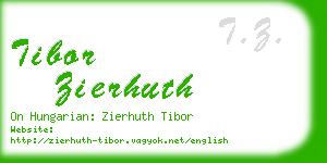 tibor zierhuth business card